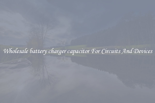 Wholesale battery charger capacitor For Circuits And Devices