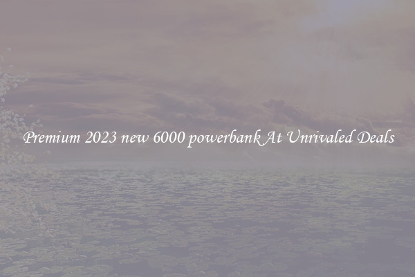 Premium 2023 new 6000 powerbank At Unrivaled Deals