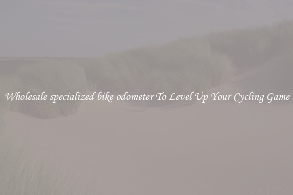 Wholesale specialized bike odometer To Level Up Your Cycling Game