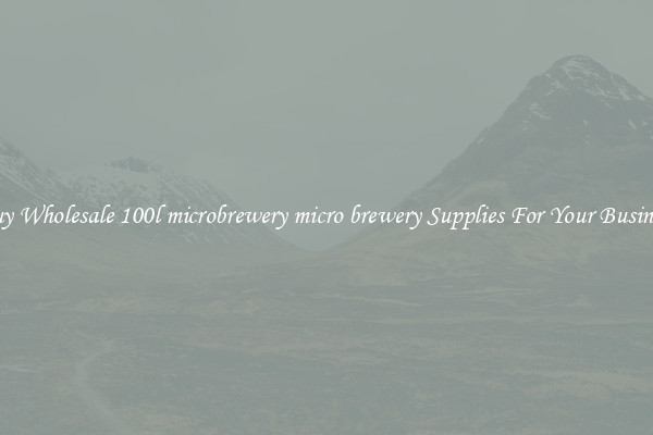 Buy Wholesale 100l microbrewery micro brewery Supplies For Your Business