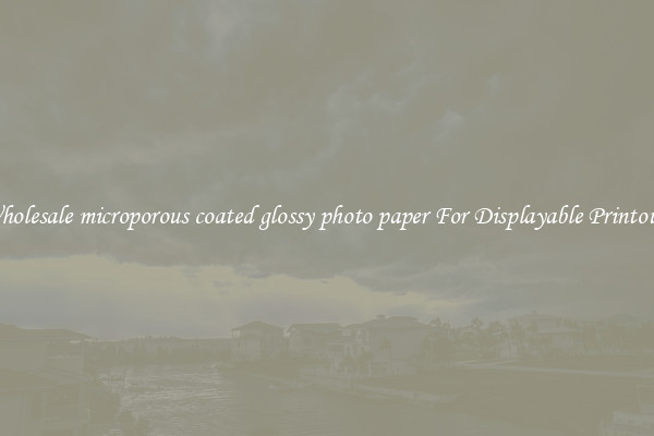 Wholesale microporous coated glossy photo paper For Displayable Printouts