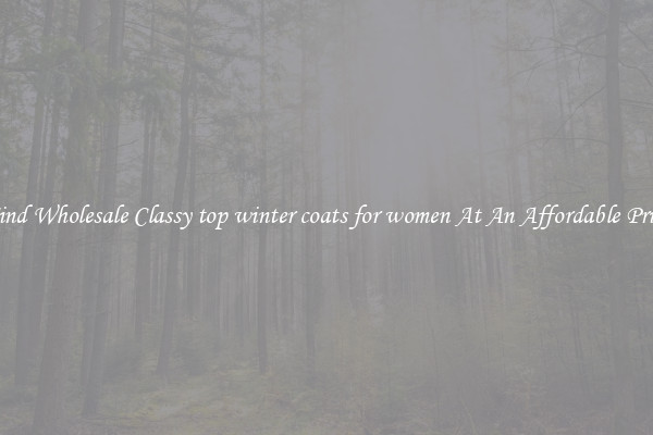 Find Wholesale Classy top winter coats for women At An Affordable Price