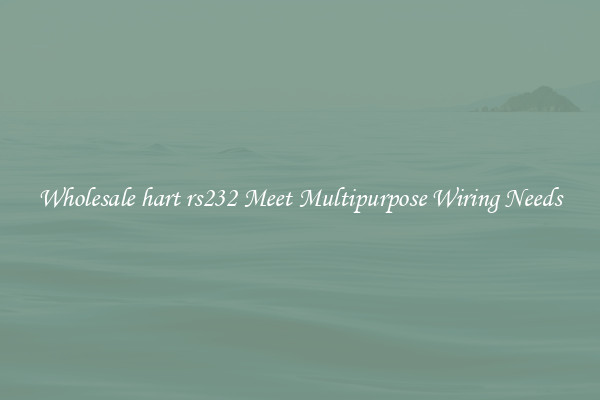 Wholesale hart rs232 Meet Multipurpose Wiring Needs