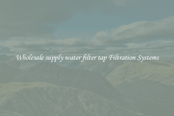 Wholesale supply water filter tap Filtration Systems