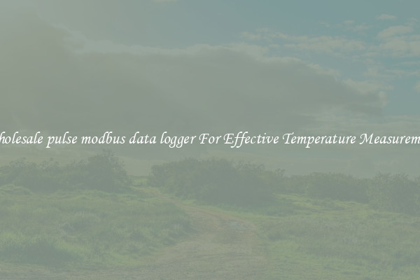 Wholesale pulse modbus data logger For Effective Temperature Measurement