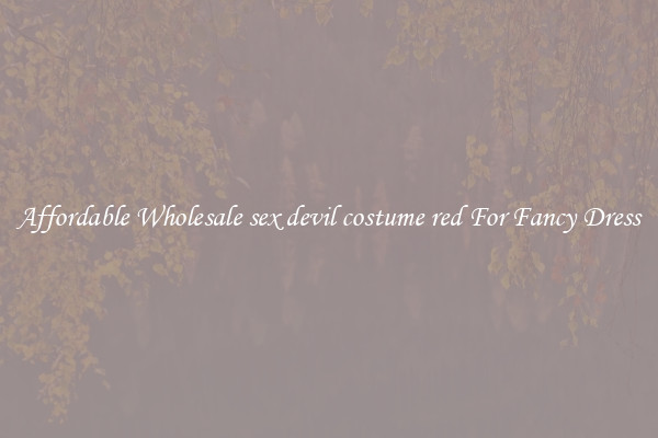 Affordable Wholesale sex devil costume red For Fancy Dress